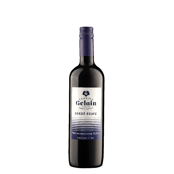 Cantina Gelain Vinho de Mesa Tinto Suave Bordô 750ml